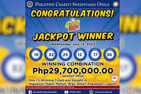 mpc lotto and news|Lone bettor wins P29.7.